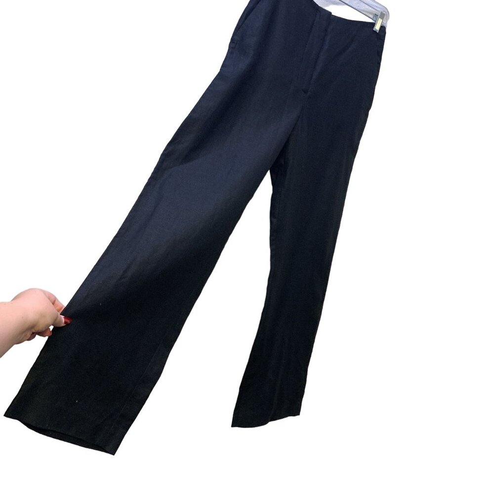 NWT Wilfred Sonata Linen Pants Black Size 8 - Picture 2 of 6